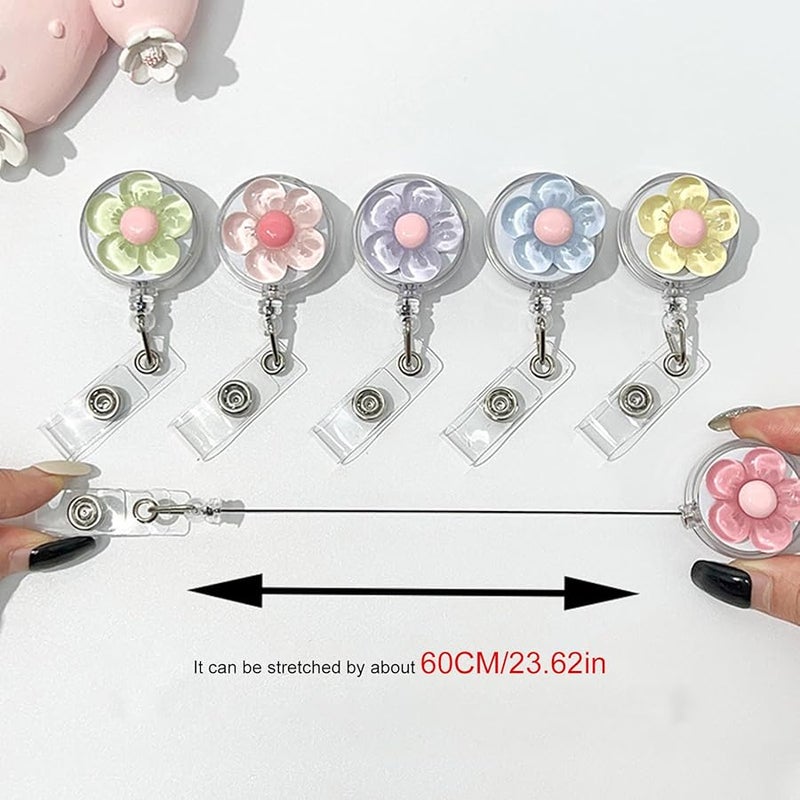 Retractable Badge Holder With Metal Clip For Nurse Doctor Card Management Color C - Image 3